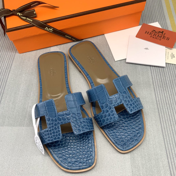 Hermes Oran Slippers Size 35-41 12-Color