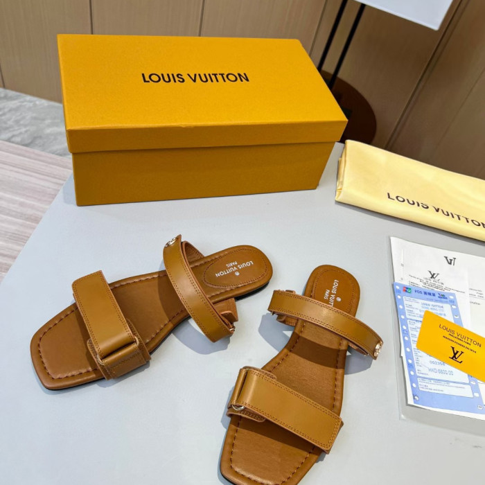 Louis Vuitton Stella Flat Slippers Size 36-41 7-Color