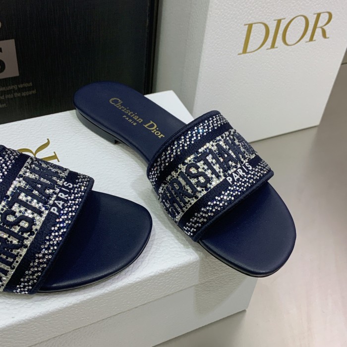 Dior Dway With Diamond Slippers Size 35-41 7-Color