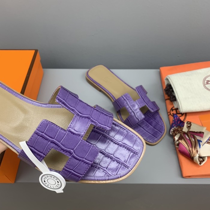 Hermes Oran Slippers Size 35-41 9-Color