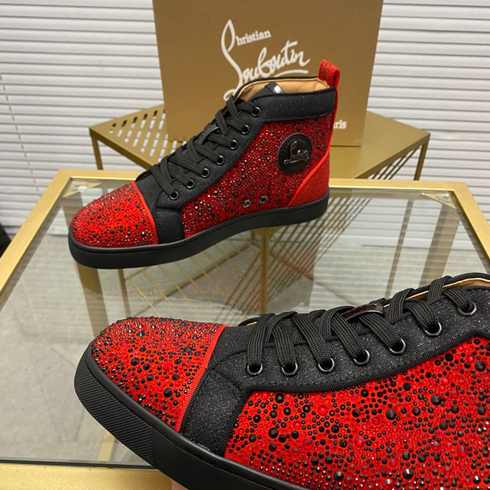 Christian Louboutin Louis High-Top Sneaker Size 36-46 10-Color