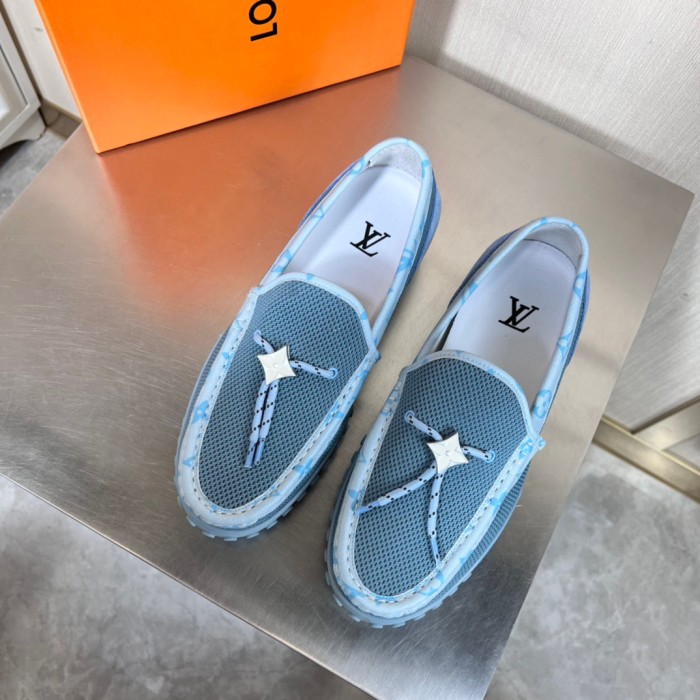 Louis Vuitton LV Racer Moccasin Loafers Size 39-45 4-Color
