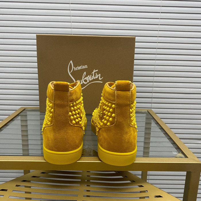 Christian Louboutin Louis Spikes High-Top Sneaker Size 36-46 10-Color