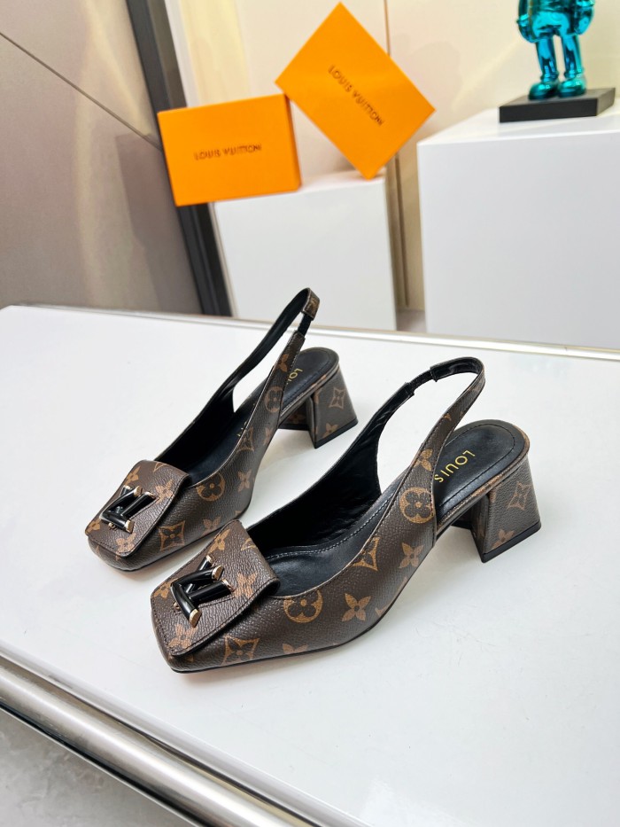Louis Vuitton Shake Slingback Pumps Size 35-41 6-Color