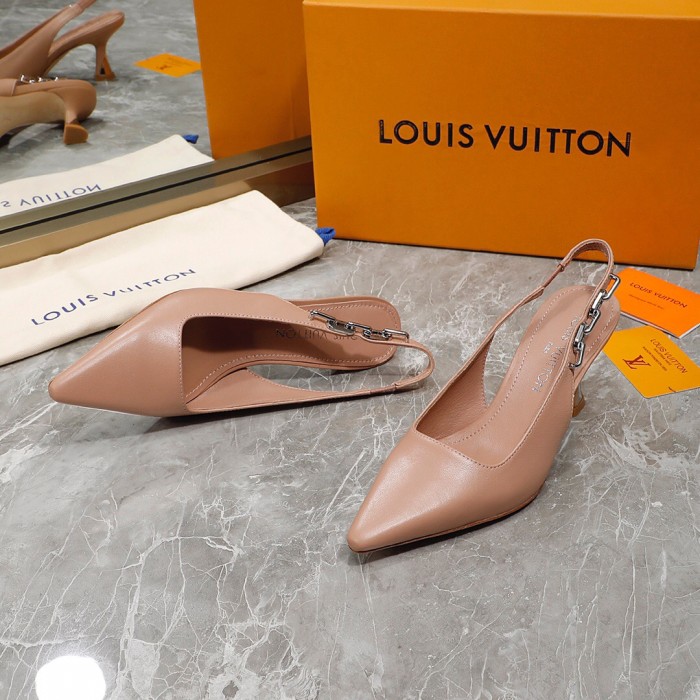 Louis Vuitton Sparkle Slingback Pumps Size 35-41 3-Color