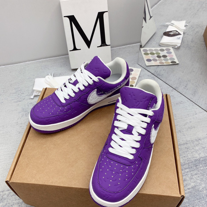 Louis Vuitton x Off White x Air Force 1 Sneaker Size 36-45 8-Color