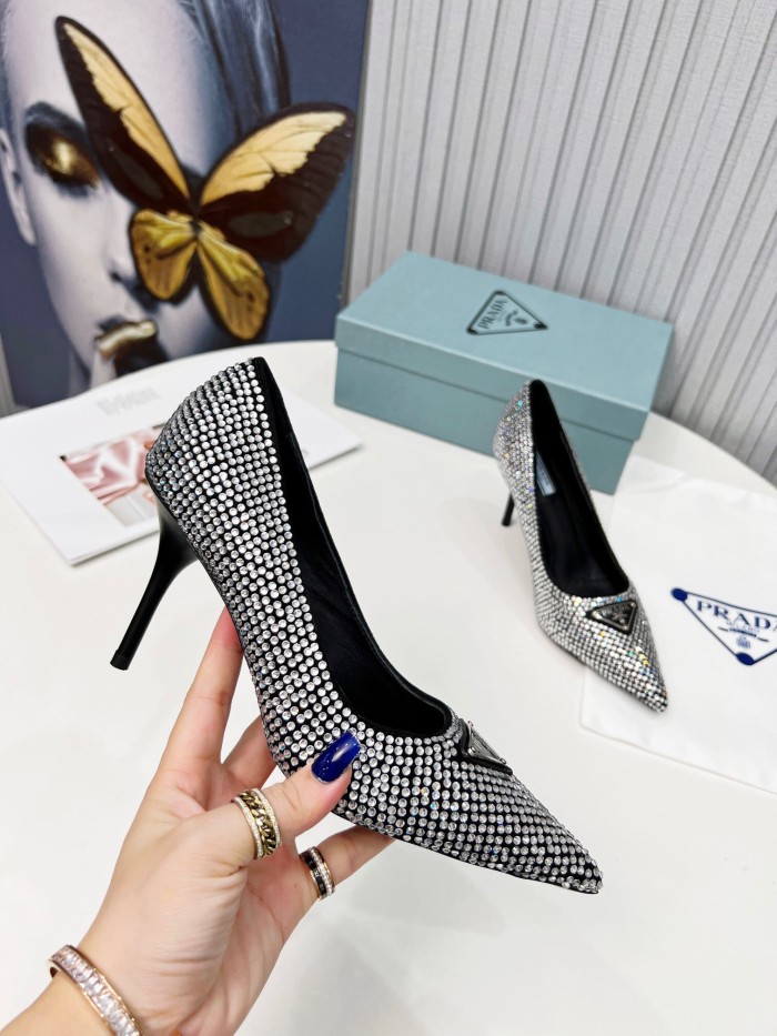 Prada Brushed Leather Pumps Size 35-41 3-Color