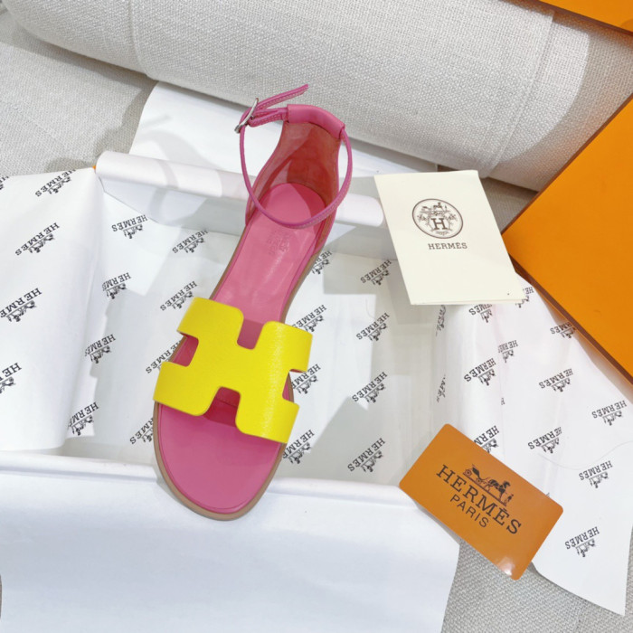 Hermes Santorini Sandals Size 35-41 7-Color