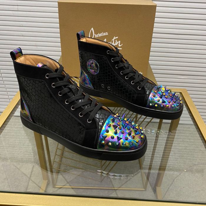 Christian Louboutin Lou Pik Pik High-Top Sneaker Size 36-46 7-Color