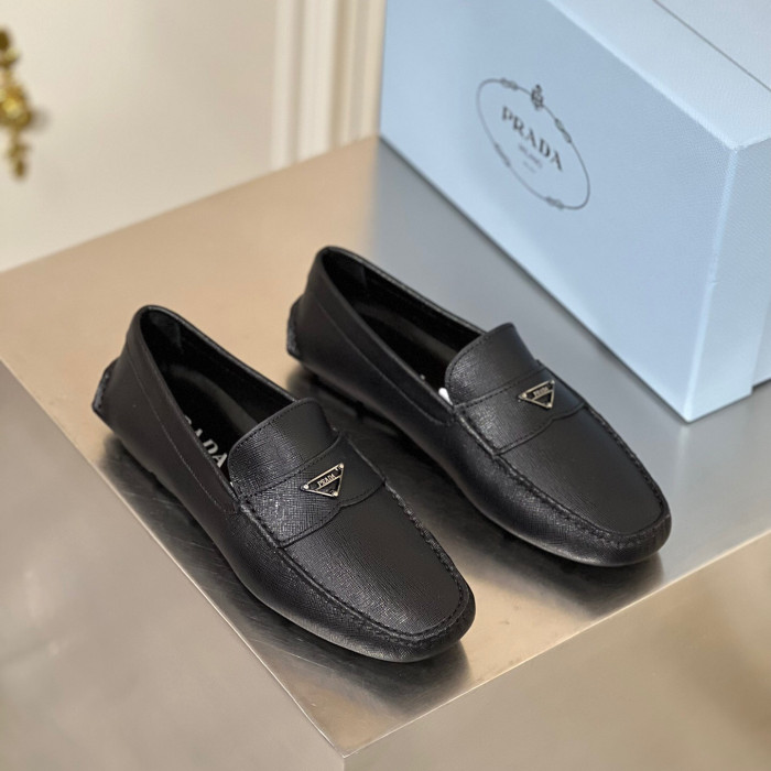 Prada Saffiano Leather Driver Loafers Size 39-45 5-Style