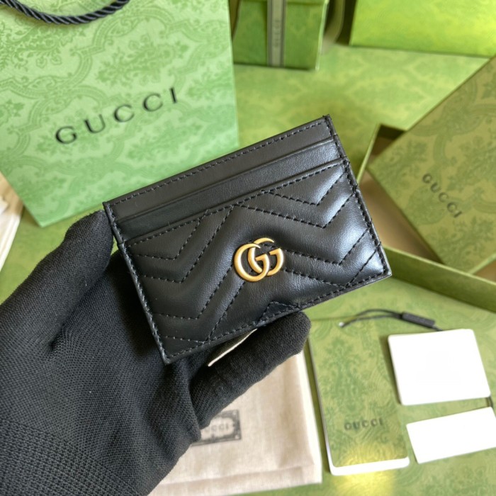 Gucci GG Marmont card case Size 10*7cm Style: 443127