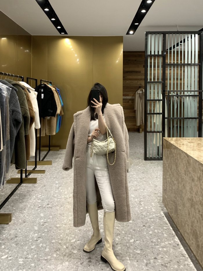 Max Mara Teddy 23FW Long Coat Size XS-M