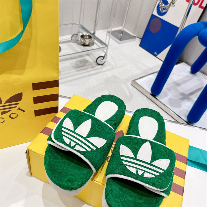 Gucci x Adidas GG Platform Sandal Slippers Size 36-45 5-Color