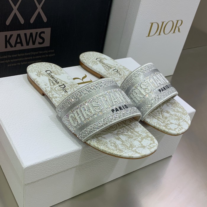 Dior Dway With Diamond Slippers Size 35-41 7-Color