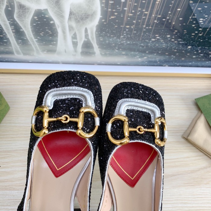 Gucci Slingback With Horsebit Pumps Size 35-41 5-Color