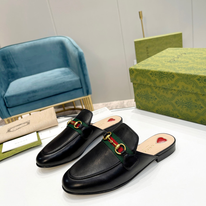 Gucci Princetown GG Slippers Size 35-41 6-Color