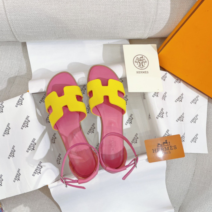 Hermes Santorini Sandals Size 35-41 7-Color
