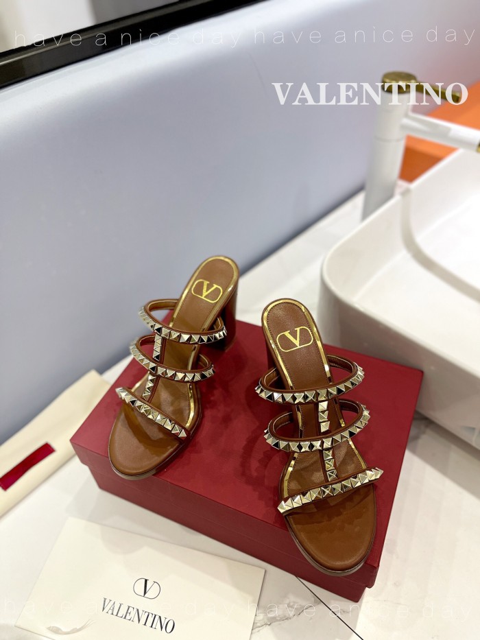 Valentino Rockstud Calfskin Leather Pumps Size 35-41 5-Color