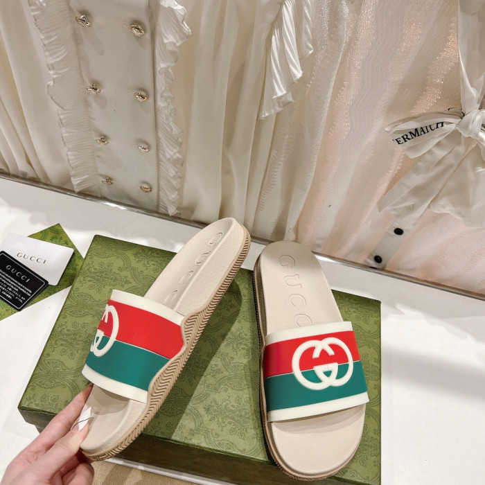 Gucci Interlocking G Sandal Slippers Size 36-45 3-Color