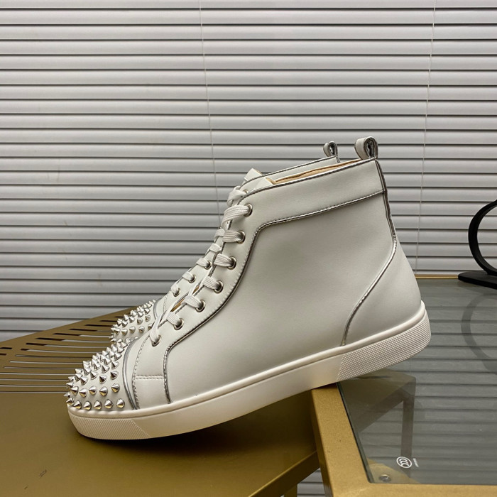 Christian Louboutin Lou Spikes High-Top Sneaker Size 36-46 10-Color