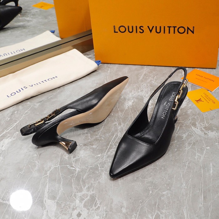 Louis Vuitton Sparkle Slingback Pumps Size 35-41 3-Color
