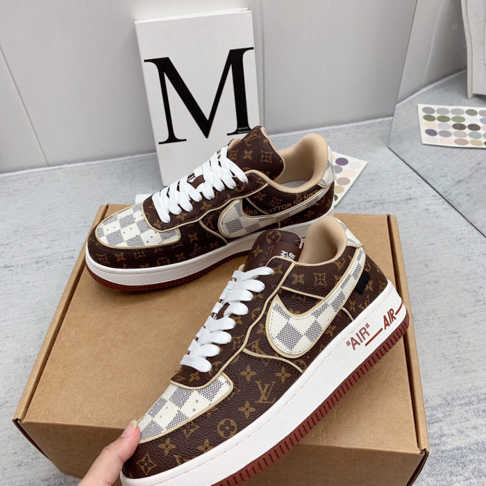 Louis Vuitton x Off White x Air Force 1 Sneaker Size 36-45 9-Color
