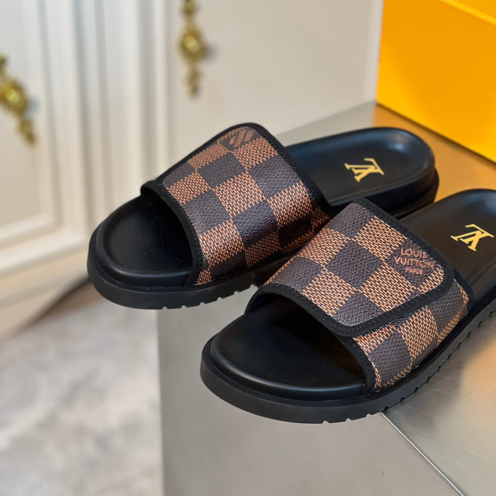 Louis Vuitton Miami Slippers Size 39-46 7-Color