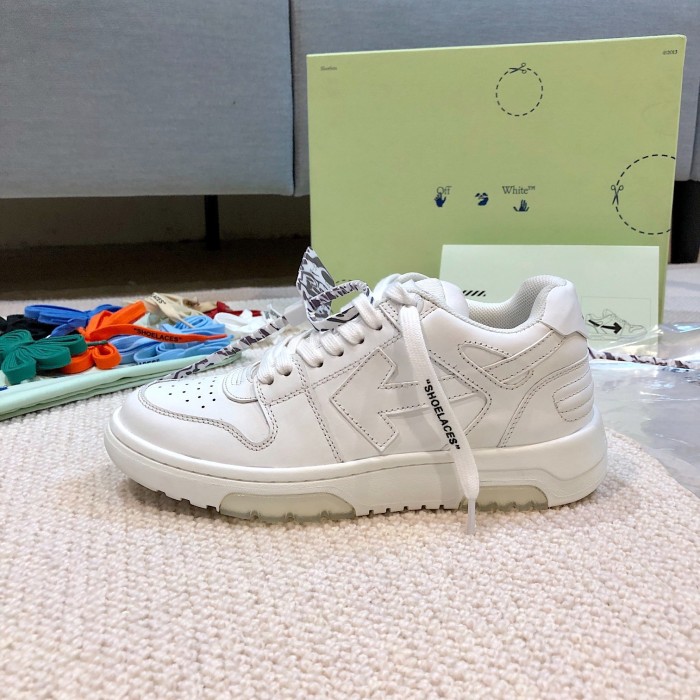 OFF White Out of Office Calf Leather Sneaker Size 35-45 8-Color