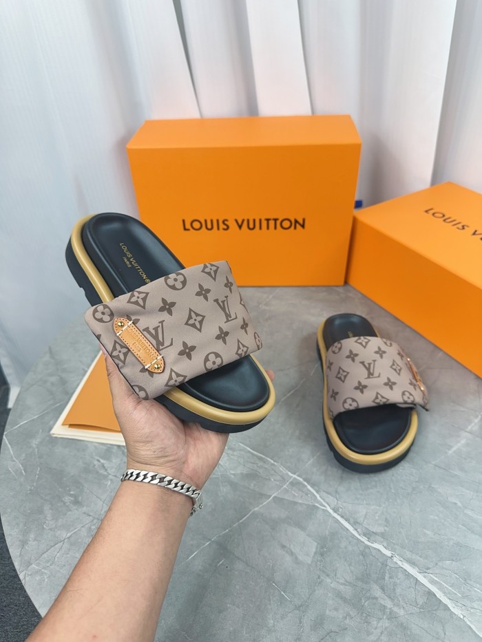 Louis Vuitton Slippers Size 36-45 5-Color