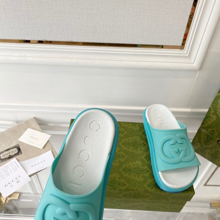 Gucci Interlocking G Slippers Size 36-41 4-Color