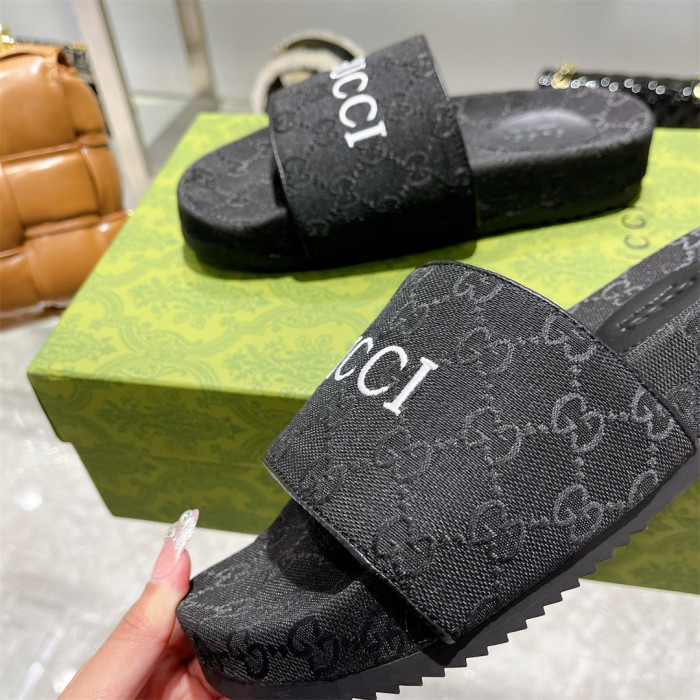 Gucci Platform Sandal Slippers Size 36-45 4-Color