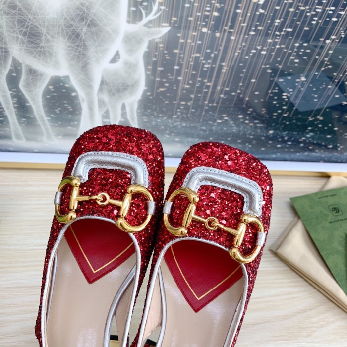 Gucci Slingback With Horsebit Pumps Size 35-41 5-Color