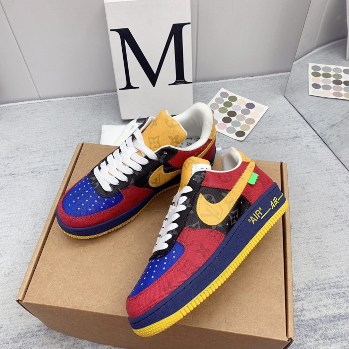 Louis Vuitton x Off White x Air Force 1 Sneaker Size 36-45 9-Color