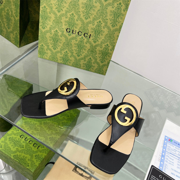 Gucci Blondie thong Slippers Size 36-41 6-Color