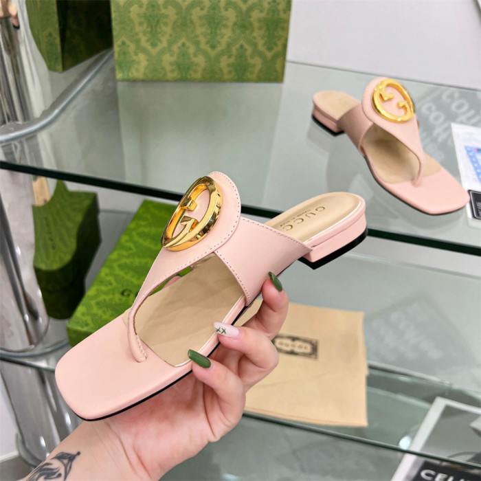 Gucci Blondie thong Slippers Size 36-41 6-Color