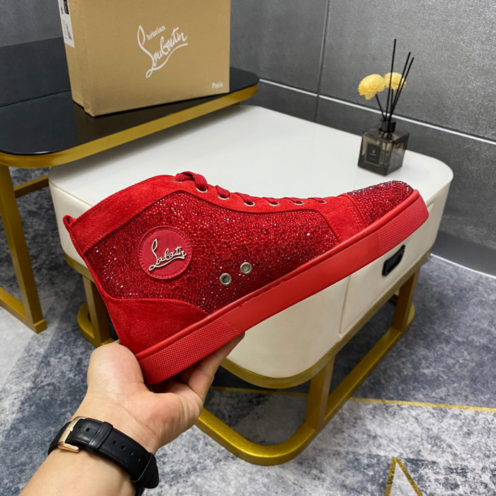 Christian Louboutin Louis High-Top Sneaker Size 36-46 10-Color