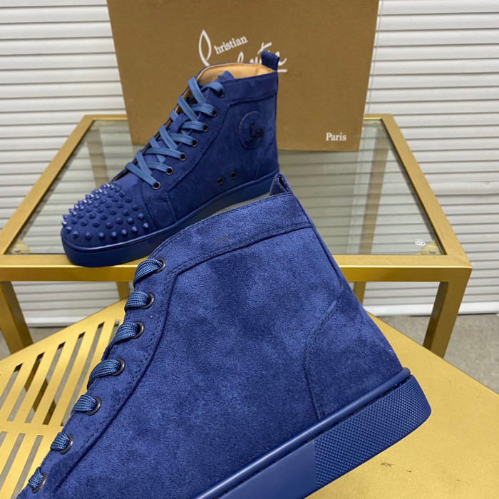 Christian Louboutin Lou Spikes High-Top Sneaker Size 36-46 10-Color