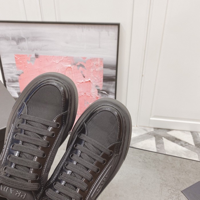 Prada Macro Re-Nylon and Leather Sneaker Size 35-40 2-Color