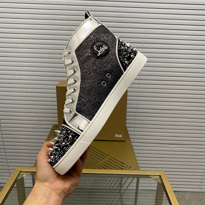 Christian Louboutin Lou Pik Pik High-Top Sneaker Size 36-46 7-Color