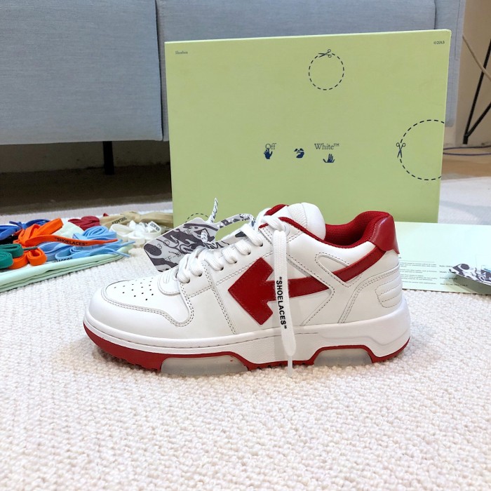 OFF White Out of Office Calf Leather Sneaker Size 35-45 8-Color