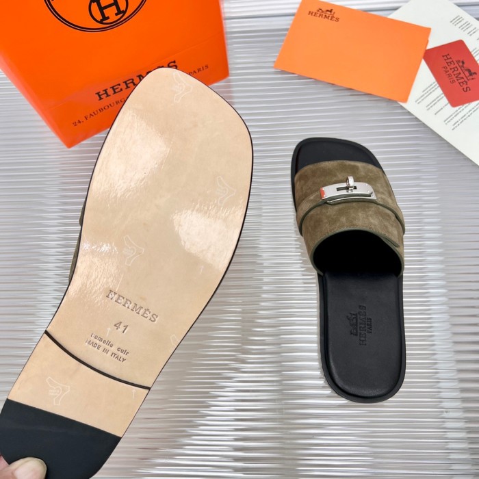 Hermes Gabriel Sandals Size 39-45 4-Color