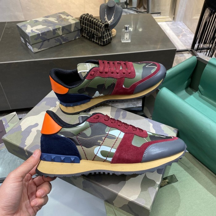Valentino Camouflage Rockrunner Sneaker Size 39-45 11-Color