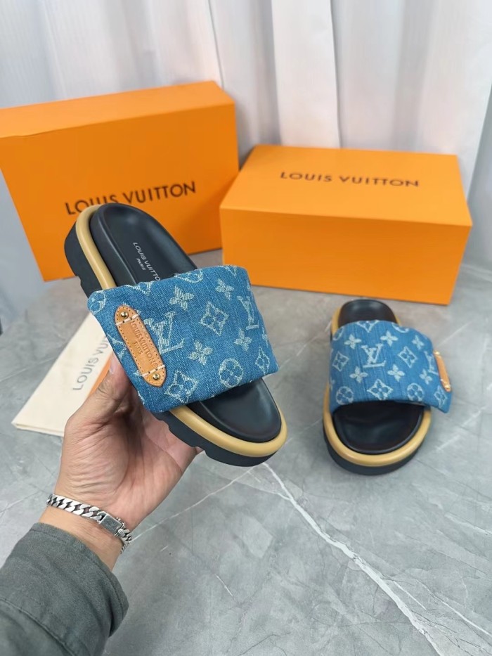 Louis Vuitton Slippers Size 36-45 3-Color