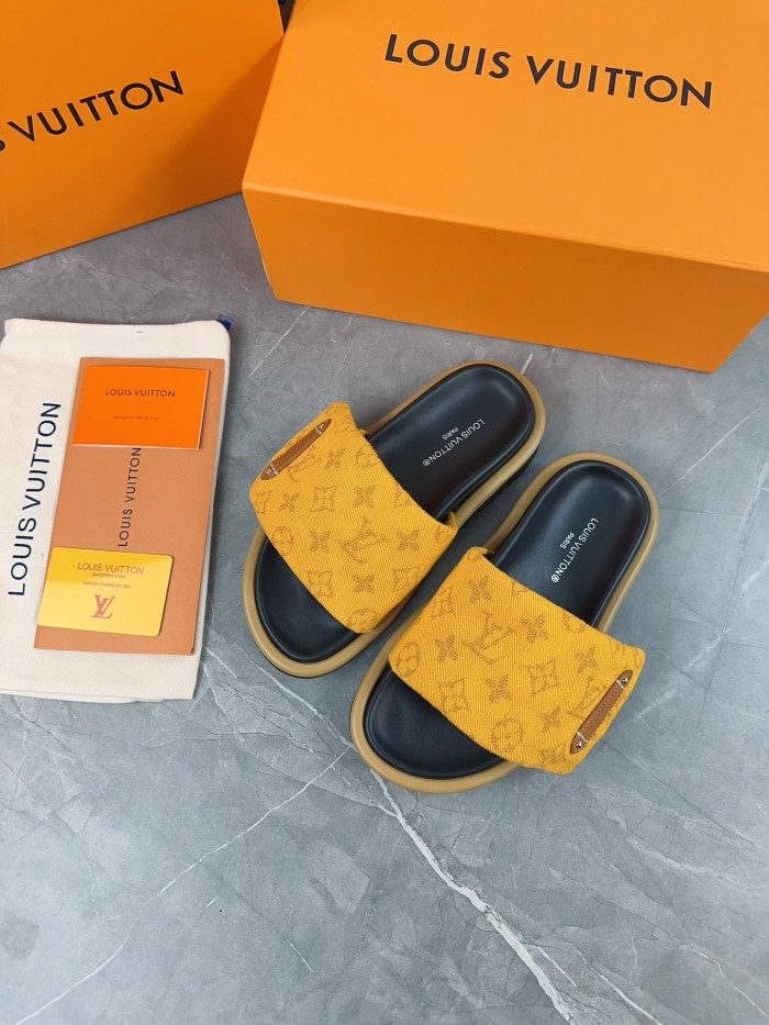 Louis Vuitton Slippers Size 36-45 3-Color
