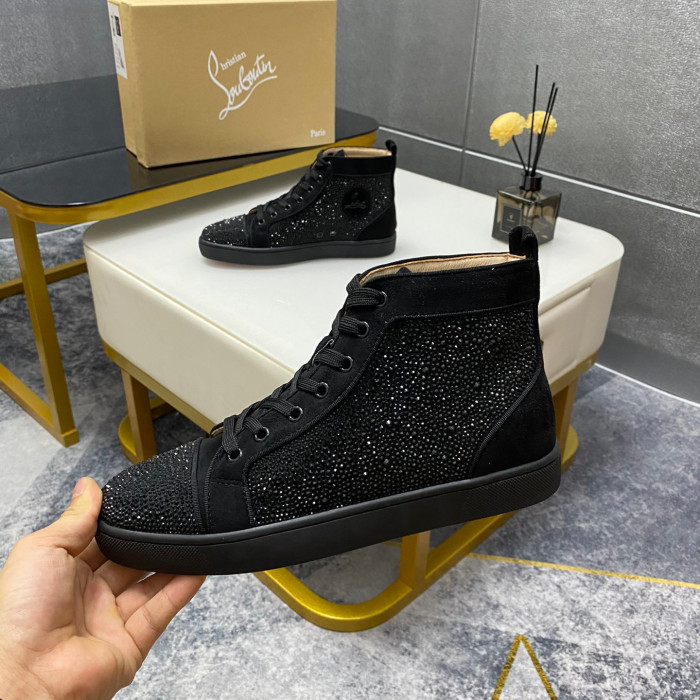 Christian Louboutin Louis High-Top Sneaker Size 36-46 10-Color