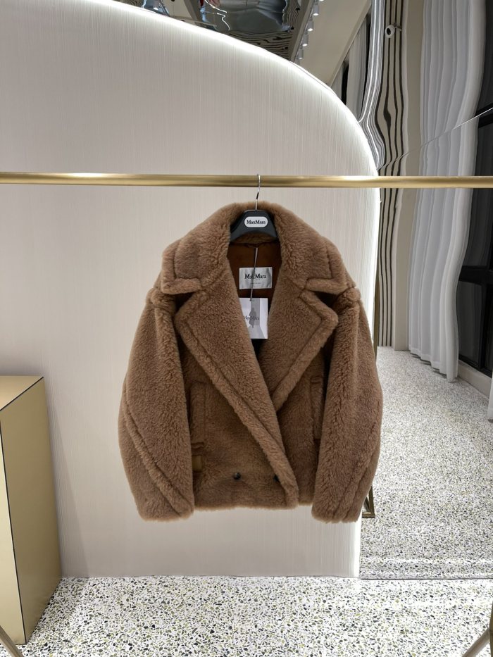 Max Mara Teddy Cristin Short Coat Size 36-40