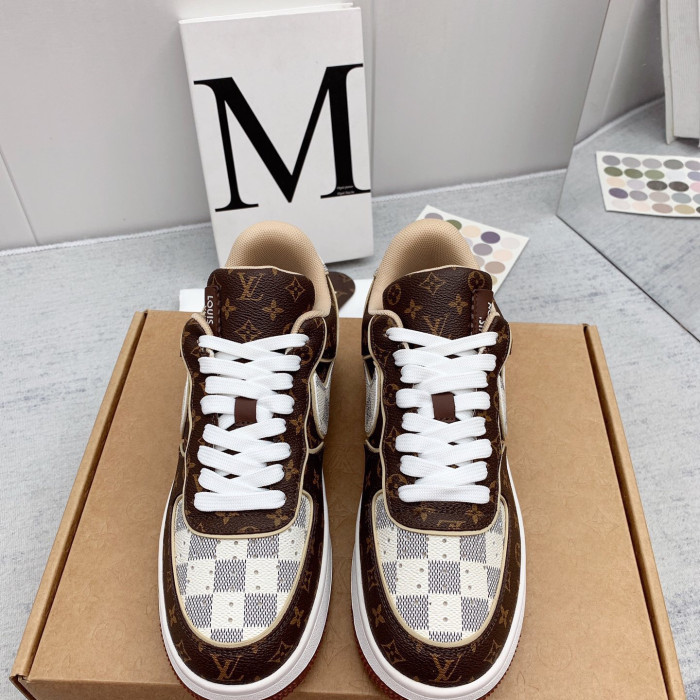 Louis Vuitton x Off White x Air Force 1 Sneaker Size 36-45 9-Color