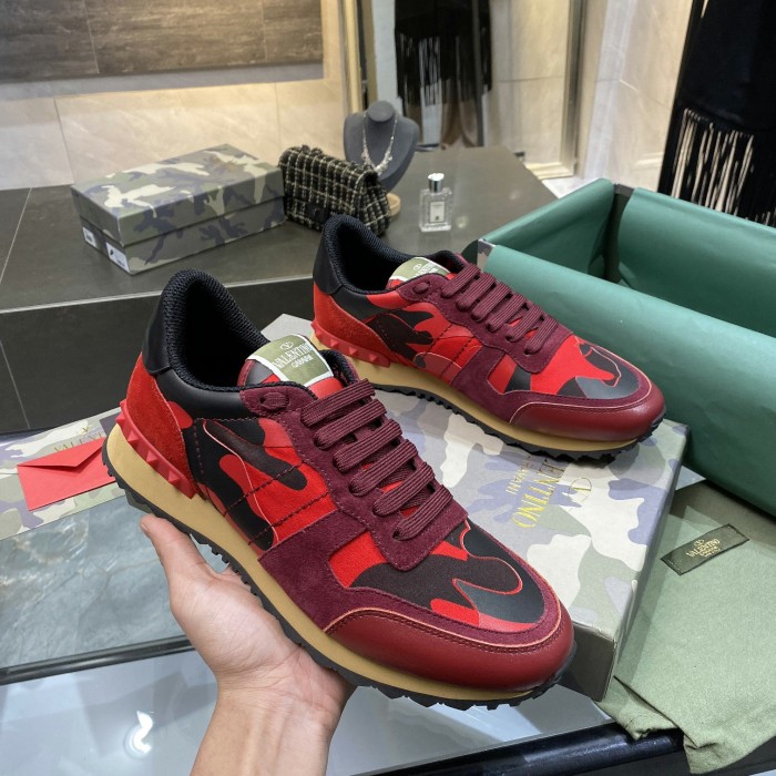Valentino Camouflage Rockrunner Sneaker Size 39-45 11-Color