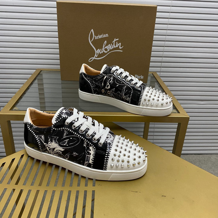 Christian Louboutin Louis Junior Spikes Sneaker Size 36-46 9-Color