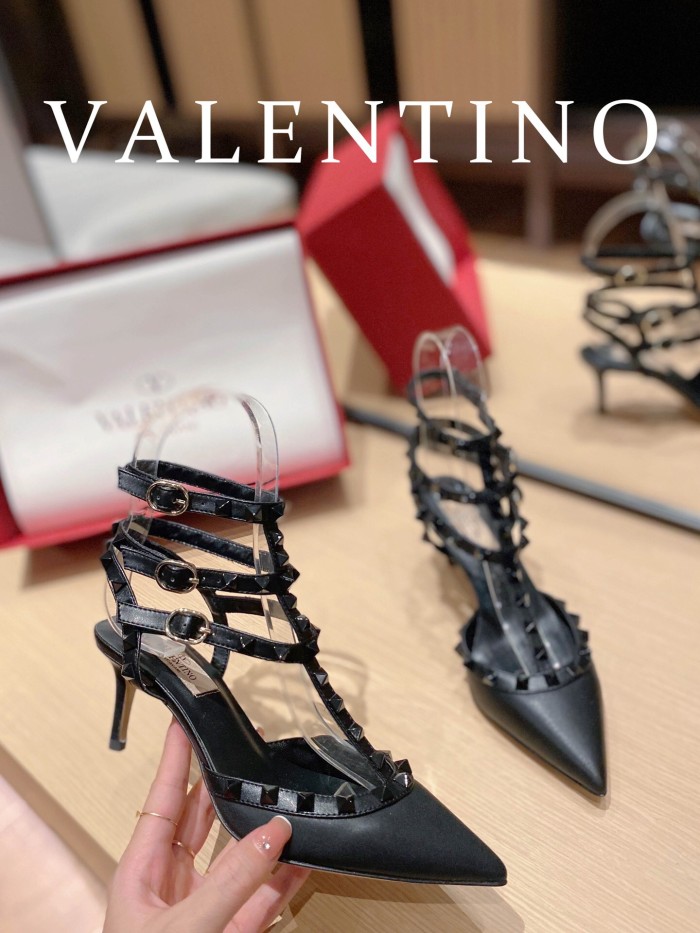 Valentino Rockstud Ankle Strap Pumps Size 35-41 4-Color